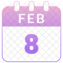 8 February 8 Date February 8 Icon