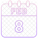 8 February 8 Date February 8 Icon