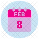 8 February 8 Date February 8 Icon