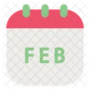 February calendar  Icon