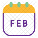 February calendar  Symbol