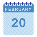 February  Calendar  Icon