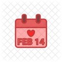 February Calendar Date Icon