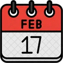 February Calendar Days Time And Date Icon