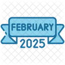 February Calendar Time Icon