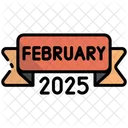 February Calendar Time Icon