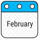 February Calendar Day Icon