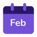 February Calendar Day Icon