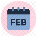 February Winter Month Icon