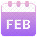 February Winter Month Icon