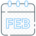 February Winter Month Icon