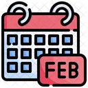 February Month February Calendar February Icon