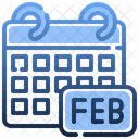 February Month February Calendar February Icon