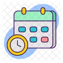 Fecha Calendario Horario Icon