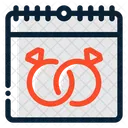 Fecha De Boda Calendario Matrimonio Icono