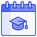 Graduacion Fecha Calendario Icon