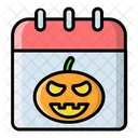 Fecha de halloween  Icono