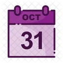 Fecha De Halloween Icon