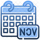 Fecha De Noviembre Noviembre Fecha Icono