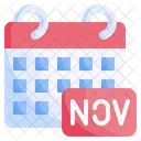 Fecha De Noviembre Noviembre Fecha Icono
