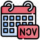 Fecha De Noviembre Noviembre Fecha Icono