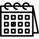 Iconos De Calendario Y Hora Icono