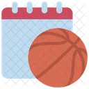 Fecha del partido de baloncesto  Icono