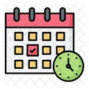 Fecha Y Hora Calendario Horario Icono