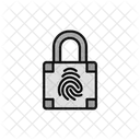 Bloqueio Biometrico Digitalizacao Digital Cadeado Icon