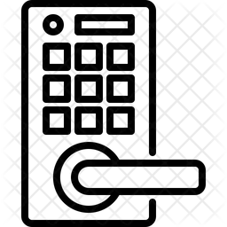Fechadura digital para porta  Ícone