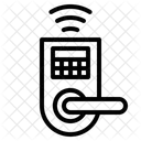 Fechadura De Porta Iot Control Inteligente Seguranca Eletronica Ícone