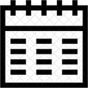 Calendario Horario Hora Y Fecha Icono