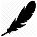 Feder Buschel Des Vogels Gefieder Symbol