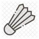 Federball Badminton Ausrustung Symbol