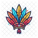 Federkopfschmuck Symbol