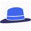 Fedora Hat Brimmed Icono