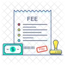 Fee Receipt Fee Bill Fee Invoice Icône