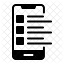 Feed De Atividades Smartphone Celular Ícone