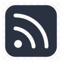 Feed Rectangle  Icon