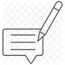 Feedback Thinline Icon Icon