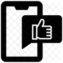 Feedback Polegar Para Cima Telefone Celular Ícone