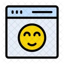 Smiley Webpage Browser Icon