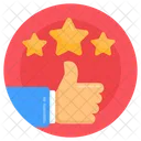 Feedback Star Ratings Thumbs Up Icon