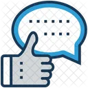 Chat Feedback Thumbs Icon