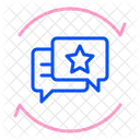Feedback-Austausch  Symbol