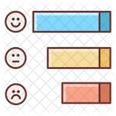 Ihorizontales Balkendiagramm Symbol