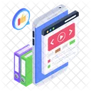 Video Da Web Site Para Celular Feedback Do Site Ícone