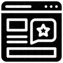 Feedback im Web  Symbol
