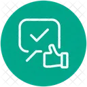 Polegar Para Cima Verificar Curtir Icon