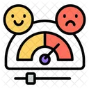 Feedback Speedometer Emotion Meter Customer Satisfaction Meter Icône
